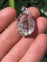 Herkimer diamond set in silver (119121)