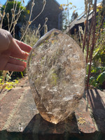 Smokey quartz Sacred Flame with tourmaline (119189)