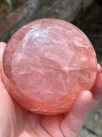 AAA grade Star Rose Quartz Sphere (119211)