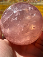 AAA grade Star Rose Quartz Sphere (119261)
