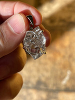 Herkimer diamond set in silver (119310)