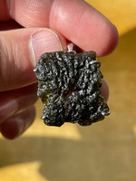 Moldavite set in silver (119326)