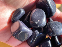 Blue Goldstone tumblestones (119381)