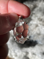 Herkimer diamond set in silver (119393)