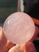 Star rose quartz sphere (119482)