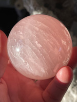 Star rose quartz sphere (119508)