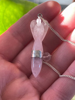 Rose Quartz Angel pendulum (119542)