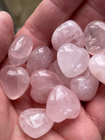 Rose quartz hearts (119628)
