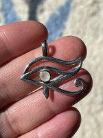 Eye of Horus with Moonstone set in silver (119704)