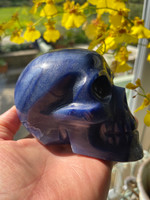 Blue Quartz skull (119742)