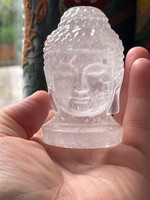 Clear Quartz Buddha head (112114)