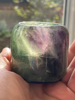 Fluorite candle holder (112135)