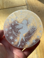 Selenite Fairy Moon disc (112142)