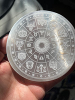 Selenite Astrological disc (112156)