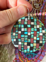 Turquoise & Oyster Shell pendant (1112209)