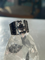 Rough Diamond silver ring (1112376)