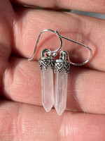 Rose quartz drop earings (1112378)