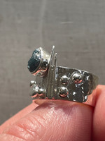 Rough Diamond silver ring (1112392)