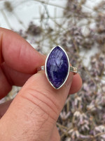 Charoite silver ring (1112701)