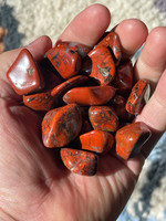 Brecciated red Jasper tumblestones (1112820)
