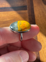 Bumblebee Jasper silver ring (1112867)