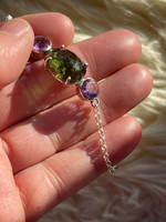 Moldavite & Amethyst bracelet (1112957)