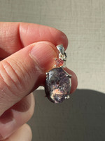 Iolite & Sunstone with Pink tourmaline set in silver (1112991)