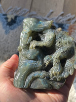 Labradorite Lizard carving (1114019)