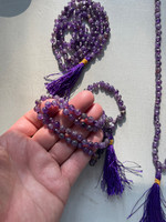 Amethyst beaded Mala necklace (1114183)