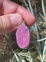 Cobalto Calcite set in silver (1114322)