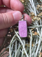Cobalto Calcite set in silver (1114323)