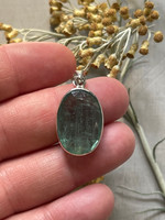 Green Kyanite set in silver (1114332)