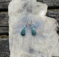 Chrysocolla silver earings (1114350)