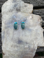 Chrysocolla silver earings (1114364)