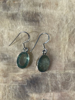 Green Kyanite silver earings (1114381)
