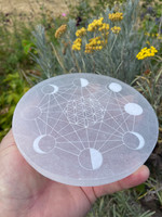 Selenite Moon phase disc (1114401)