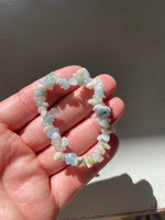 Morganite & Aquamarine chip bracelet (1114427)