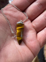 Golden Tigers eye pendulum (1114447)