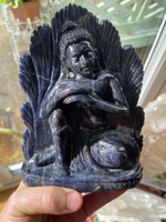 Blue Jade Buddha carving (1114535)