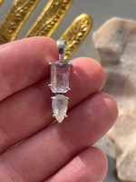 Kunzite & Moonstone set in silver (1114542)