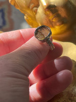 Moldavite ring (1114555)