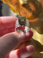 Moldavite ring (1114560)