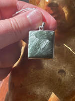 Seraphinite set in silver (1114564)