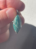 Amazonite set in silver (1114577)