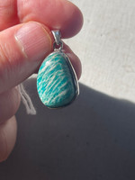 Amazonite set in silver (1114578)