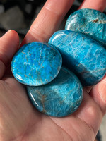Blue Apatite palmstones (1114592)