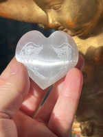 Selenite Angel Wing Hearts (1114596)