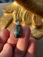 Seraphinite set in silver (1114649)