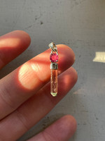 Pink tourmaline set in silver (1114651)