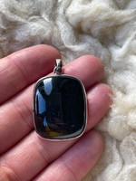Black Tourmaline set in silver (1114665)